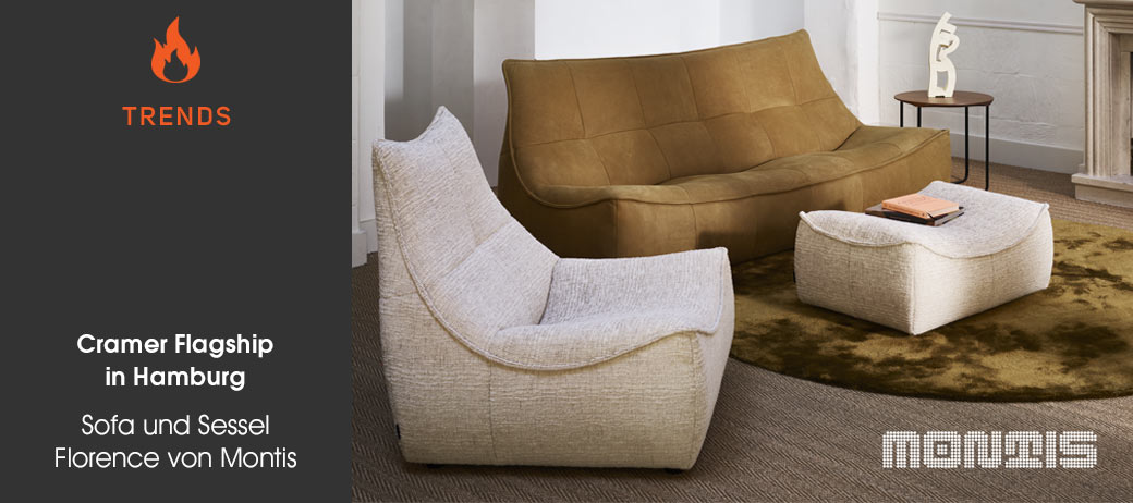 Sofa und Sessel Florence von Montis: Cramer Flagship