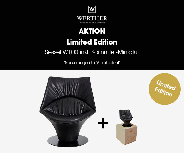 Signierte Jubiläumsedition Sessel W100 inkl. Miniatur: Limited Edition