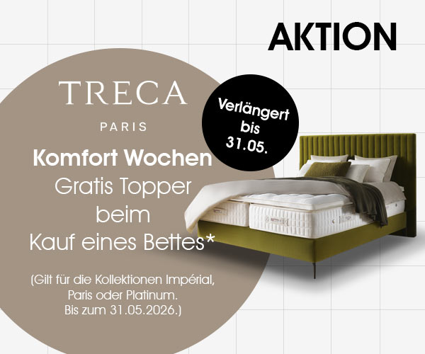 Treca Komfort Wochen - Gratis Topper zu Ihrem neuen Bett: Sonderaktion