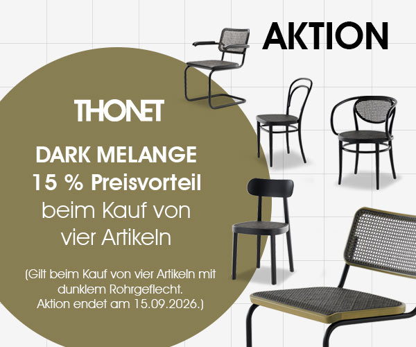 DARK MELANGE von Thonet – 15 % beim Kauf von vier Artikeln: Jetzt zum Aktionspreis