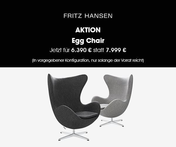 Egg Chair von Fritz Hansen: Jetzt auf Lager und zum Aktionspreis
