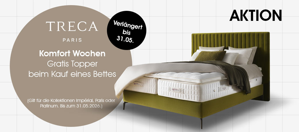 Treca Komfort Wochen - Gratis Topper zu Ihrem neuen Bett: Sonderaktion