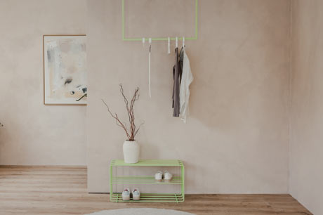 Metallbude in der Wohnvilla