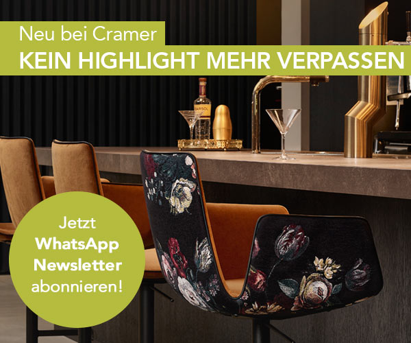 Jetzt anmelden - Unser Cramer WhatsApp Newsletter: Neu bei Cramer