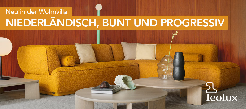 Niederländisch, bunt, progressiv – Leolux in der Cramer Wohnvilla: Jetzt entdecken