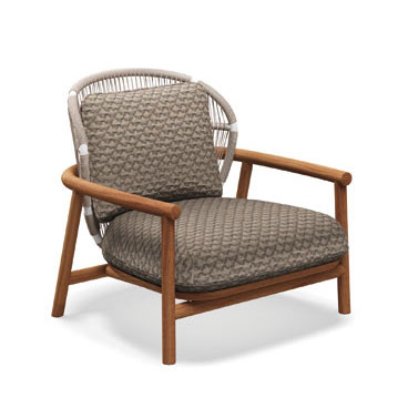 Gloster Fern Teak Low Back Lounge Chair