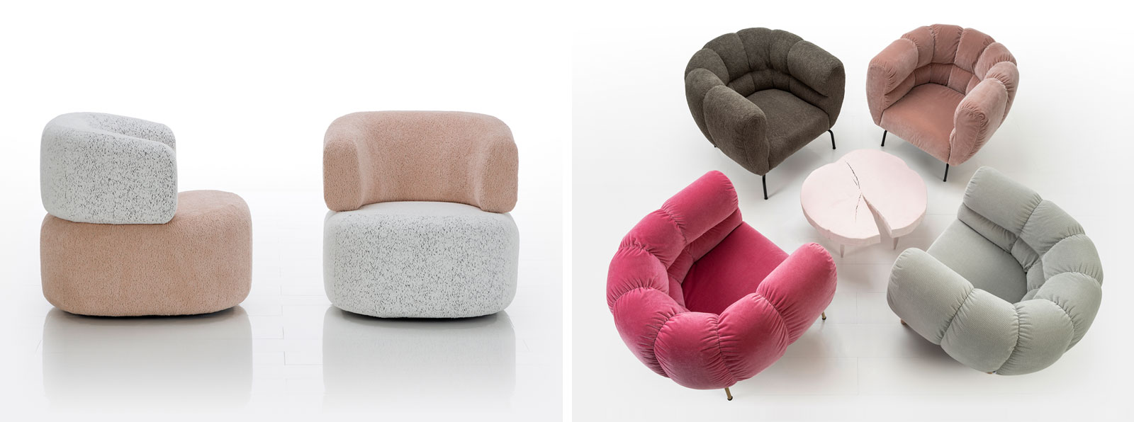 Sessel All together (l.) und Magnolia (r.) von Brühl