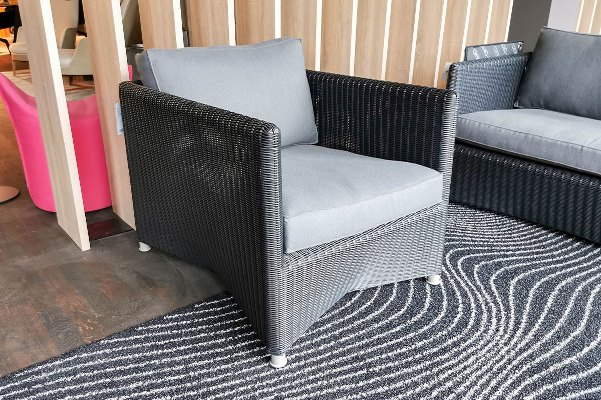Outdoor-Loungesessel Diamond von Cane-line im Sale