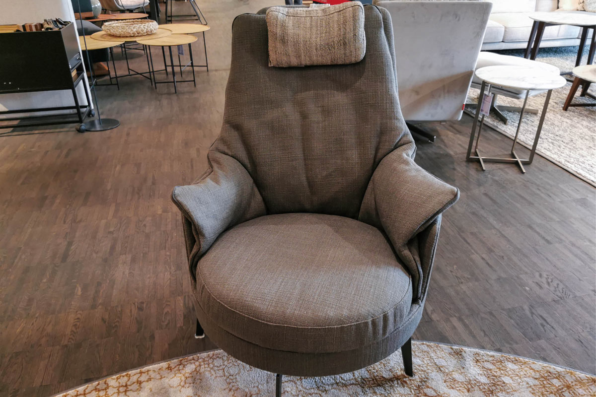 Beistellsessel Guscioalto Light von Flexform im Sale