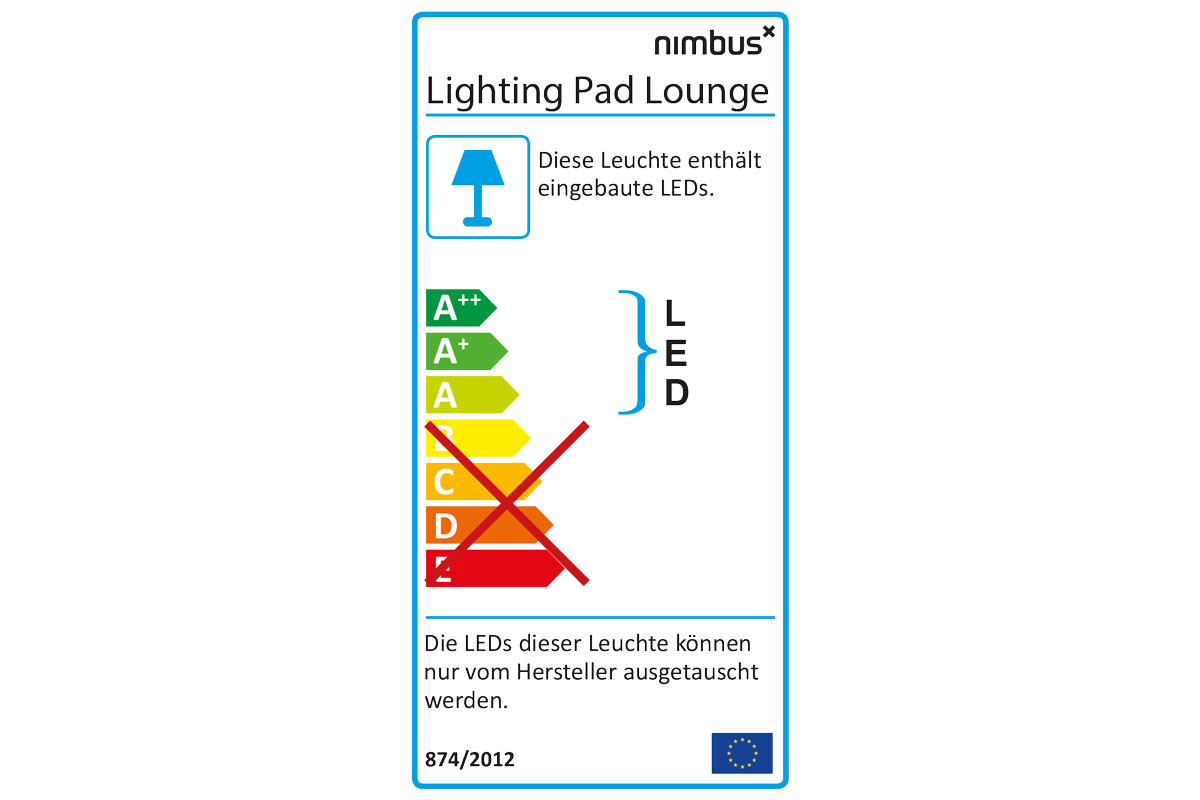 Hngeleuchte / Akustik-Leuchte Lighting PAD Lounge R 600 Vario von Nimbus